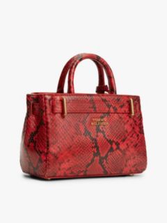 The American Icon Snake Print Leather Tote Bag — Red 3