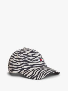Zebra Print Logo Plaque Baseball Cap — Multi 1