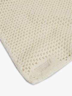 Logo Embroidery Woven Bandana — Beige 2