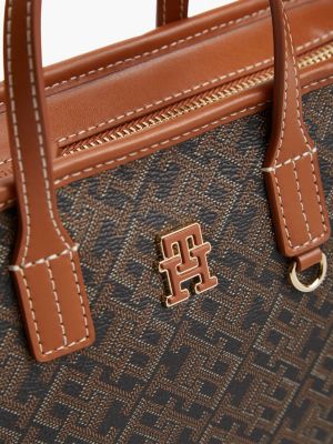 czarny torebka typu tote th monoplay dla kobiety - tommy hilfiger