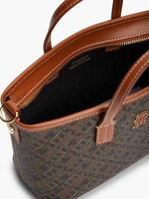 czarny torebka typu tote th monoplay dla kobiety - tommy hilfiger