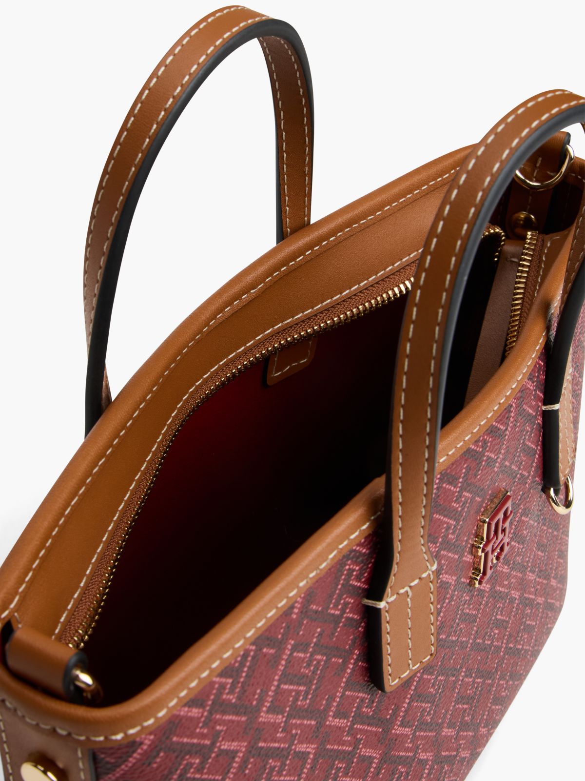 TH Monoplay Crossbody Tote Bag — Red