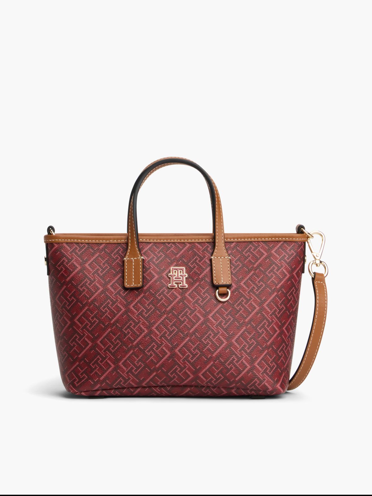 TH Monoplay Crossbody Tote Bag — Red