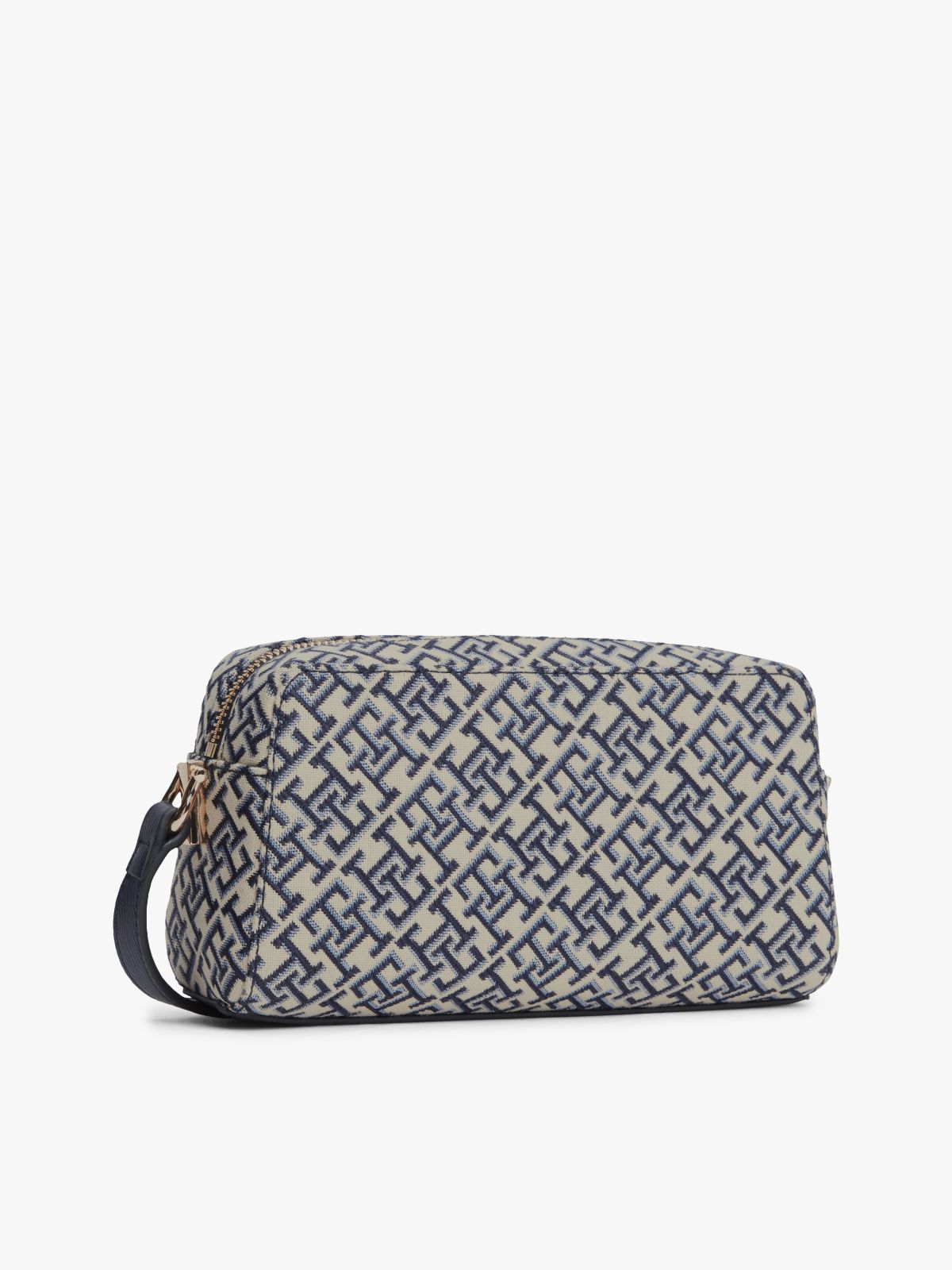 TH Monogram Jacquard Crossbody Camera Bag — Blue