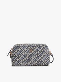 TH Monogram Jacquard Crossbody Camera Bag — Blue 1