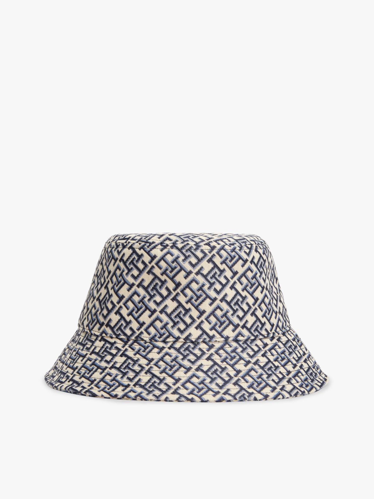 TH Monogram Jacquard Bucket Hat — Blue
