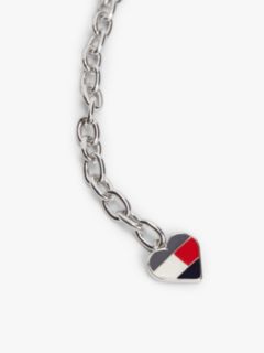 Logo Multi Charm Chain Belt — Grey 4