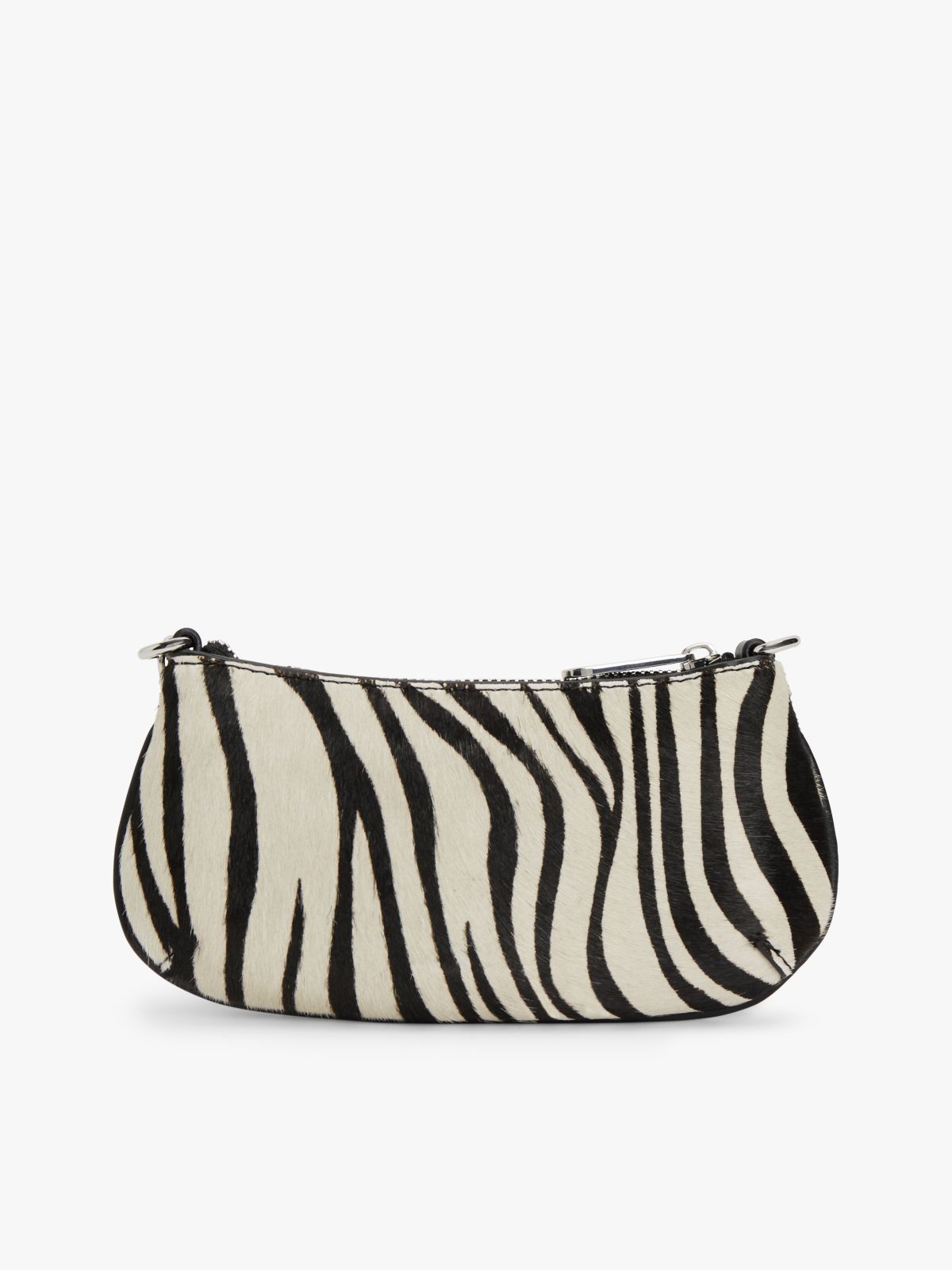 Zebra Print Chain Strap Logo Wallet — Multi