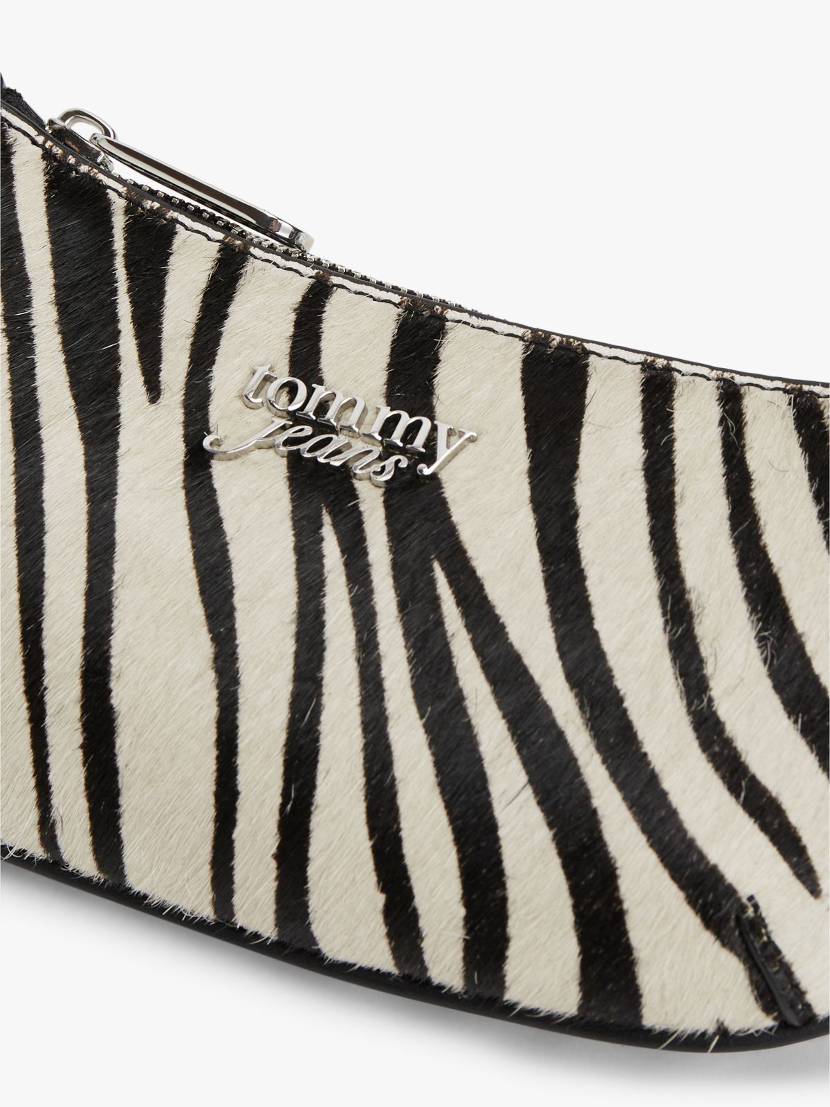 Zebra Print Chain Strap Logo Wallet — Multi