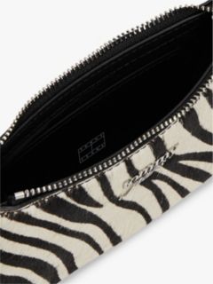 Zebra Print Chain Strap Logo Wallet — Multi 4