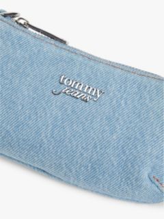 Denim Chain Strap Logo Wallet — Blue 3