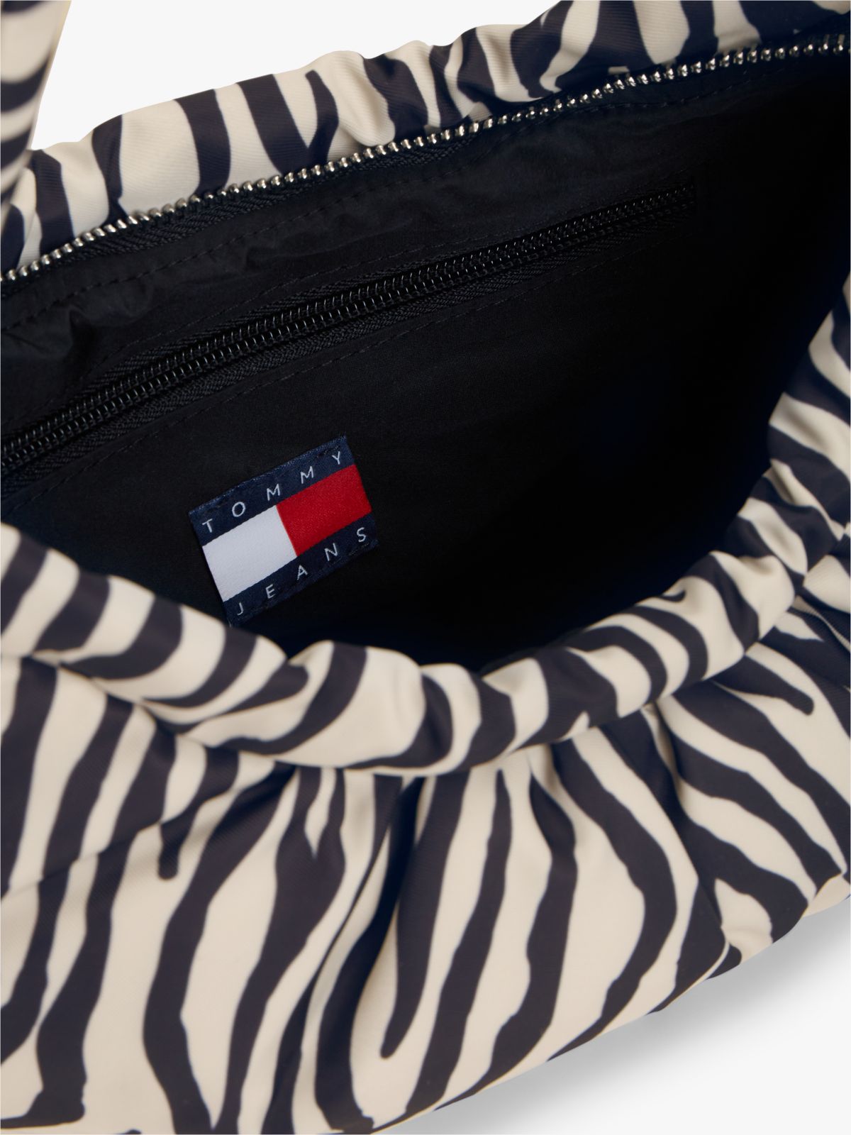 Zebra Print Multi Charm Shoulder Bag — Multi