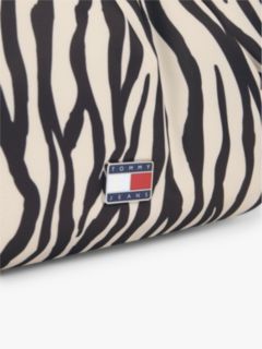 Zebra Print Multi Charm Shoulder Bag — Multi 5