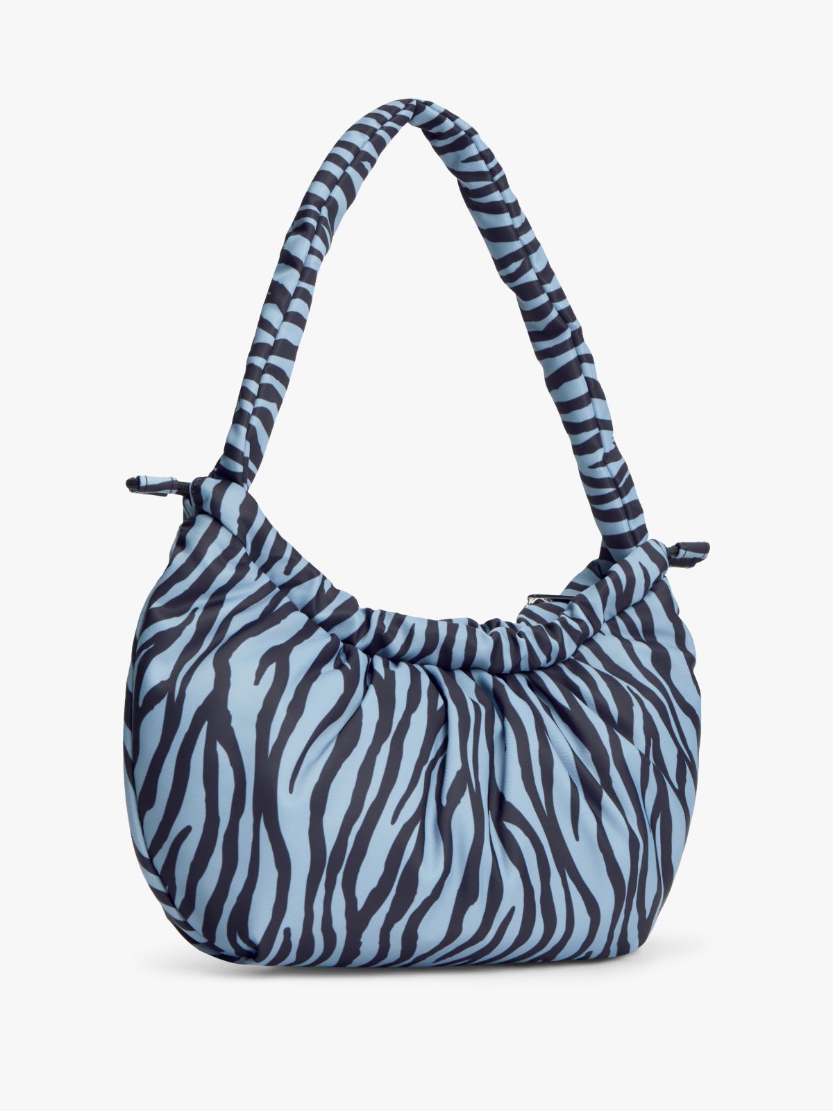 Zebra Print Multi Charm Shoulder Bag — Multi