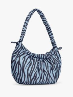 Zebra Print Multi Charm Shoulder Bag — Multi 3