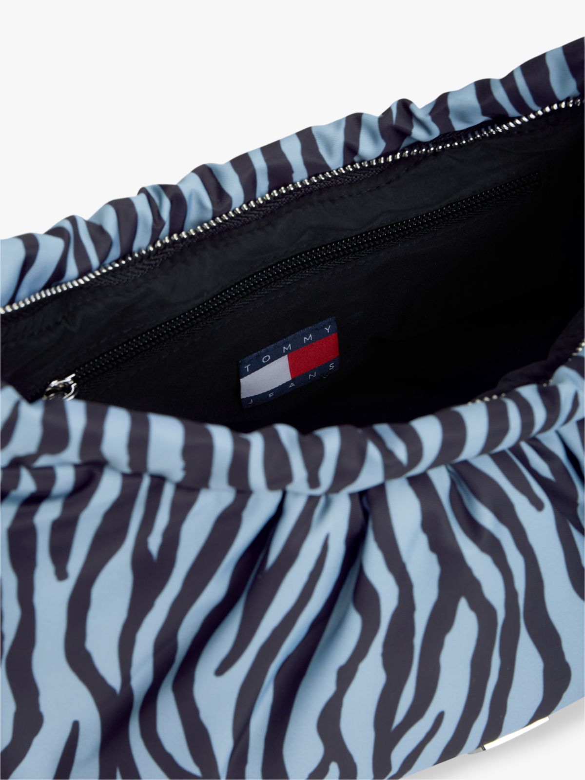 Zebra Print Multi Charm Shoulder Bag — Multi