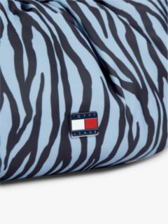 Zebra Print Multi Charm Shoulder Bag — Multi 5
