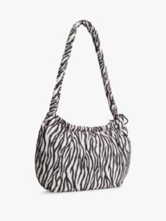 Zebra Print Multi Charm Hobo Bag — Multi 3