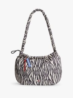 Zebra Print Multi Charm Hobo Bag — Multi 1