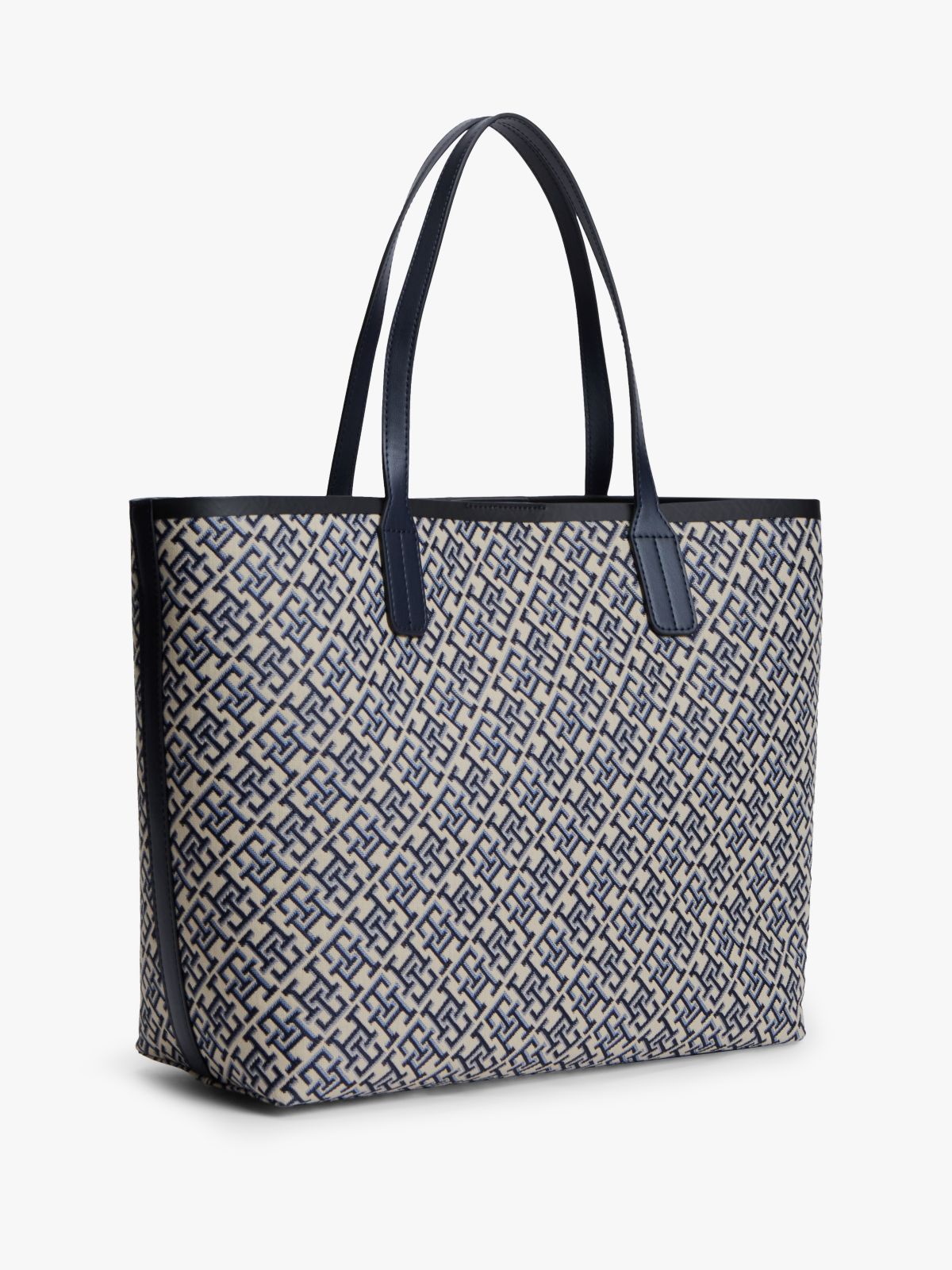 Hilfiger Icon TH Monogram Jacquard Tote Bag — Blue