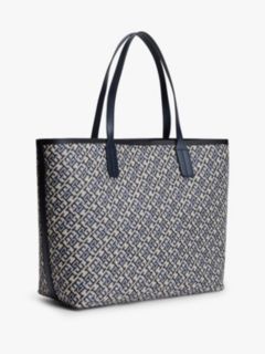 Hilfiger Icon TH Monogram Jacquard Tote Bag — Blue 3