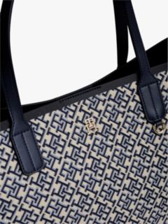 Hilfiger Icon TH Monogram Jacquard Tote Bag — Blue 5