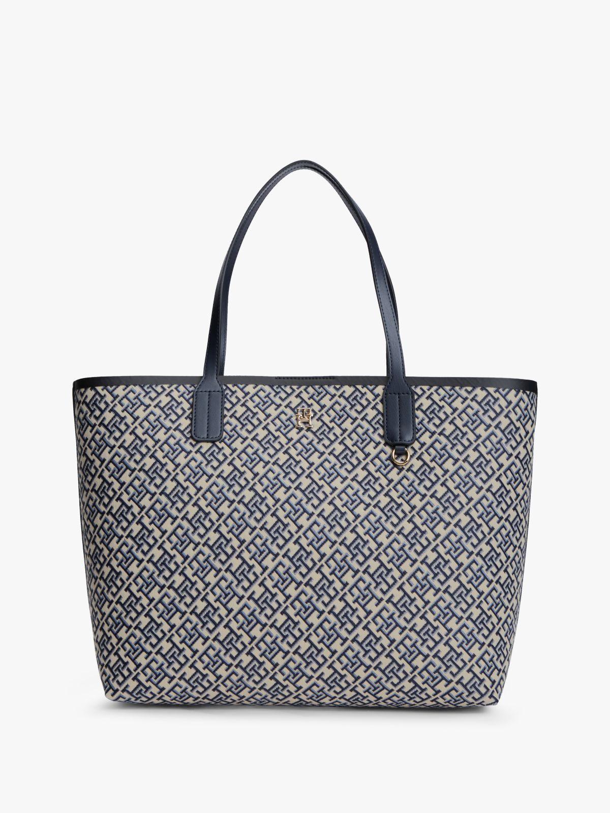Hilfiger Icon TH Monogram Jacquard Tote Bag — Blue