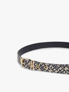 Jacquard Double Keeper Square Buckle Belt — Multi 3