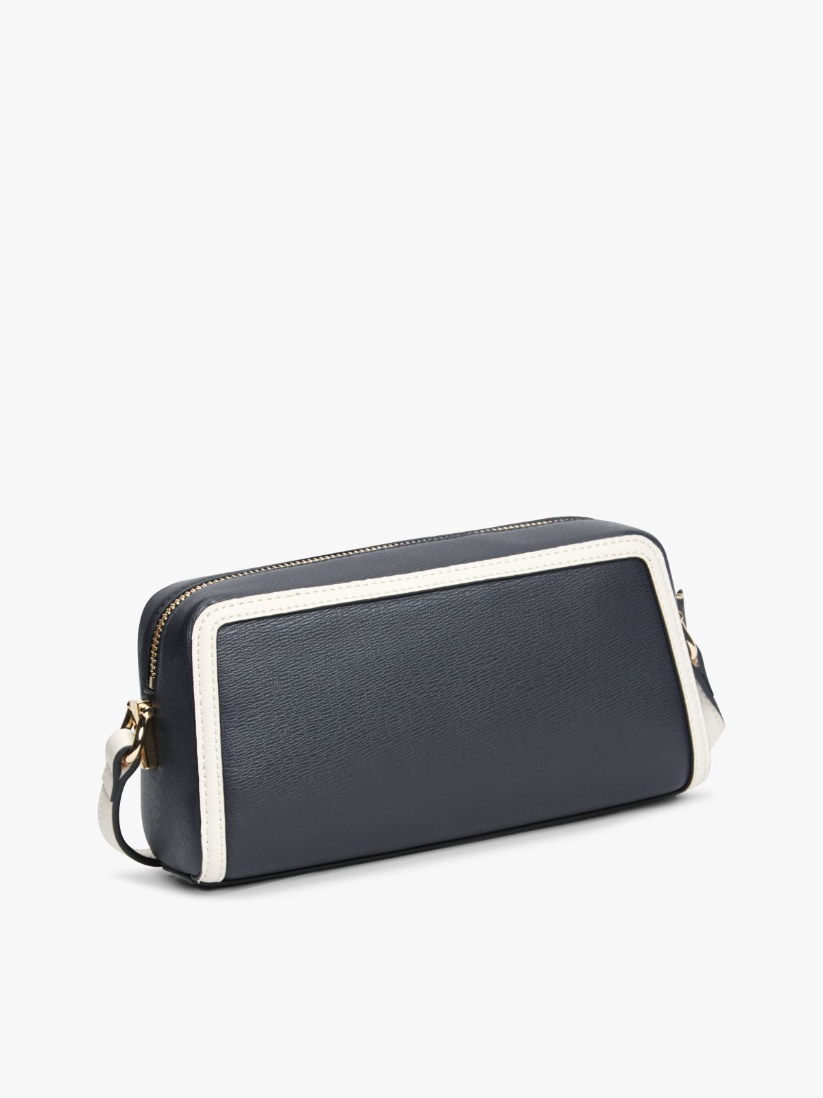 Colour-Blocked TH Monogram Crossbody Camera Bag — Blue