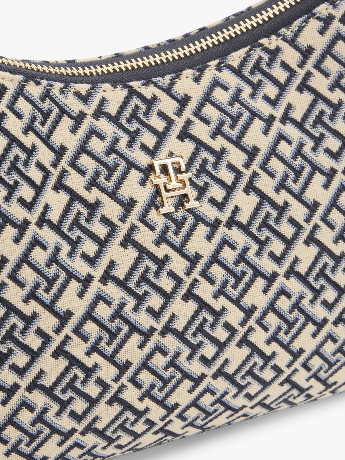 Hilfiger Icon Jacquard Shoulder Bag — Blue