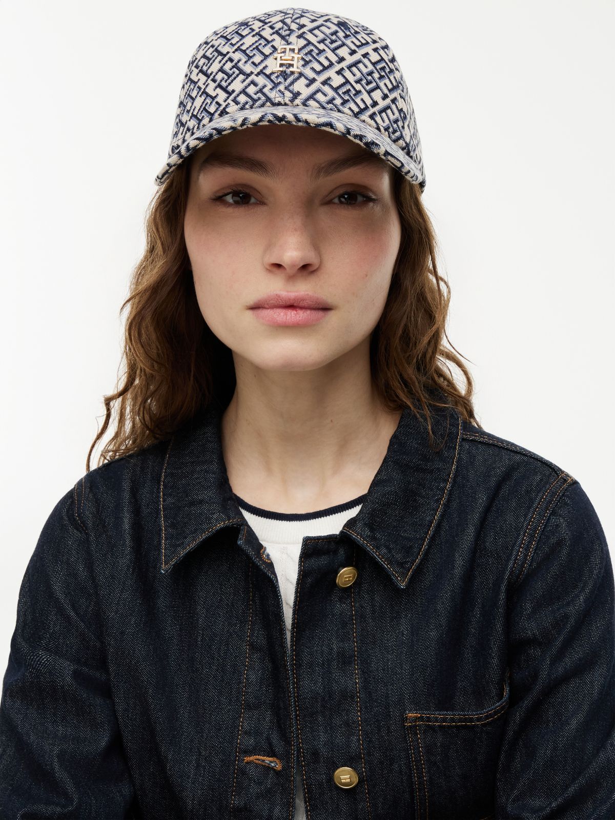 TH Monogram Jacquard Baseball Cap — Multi