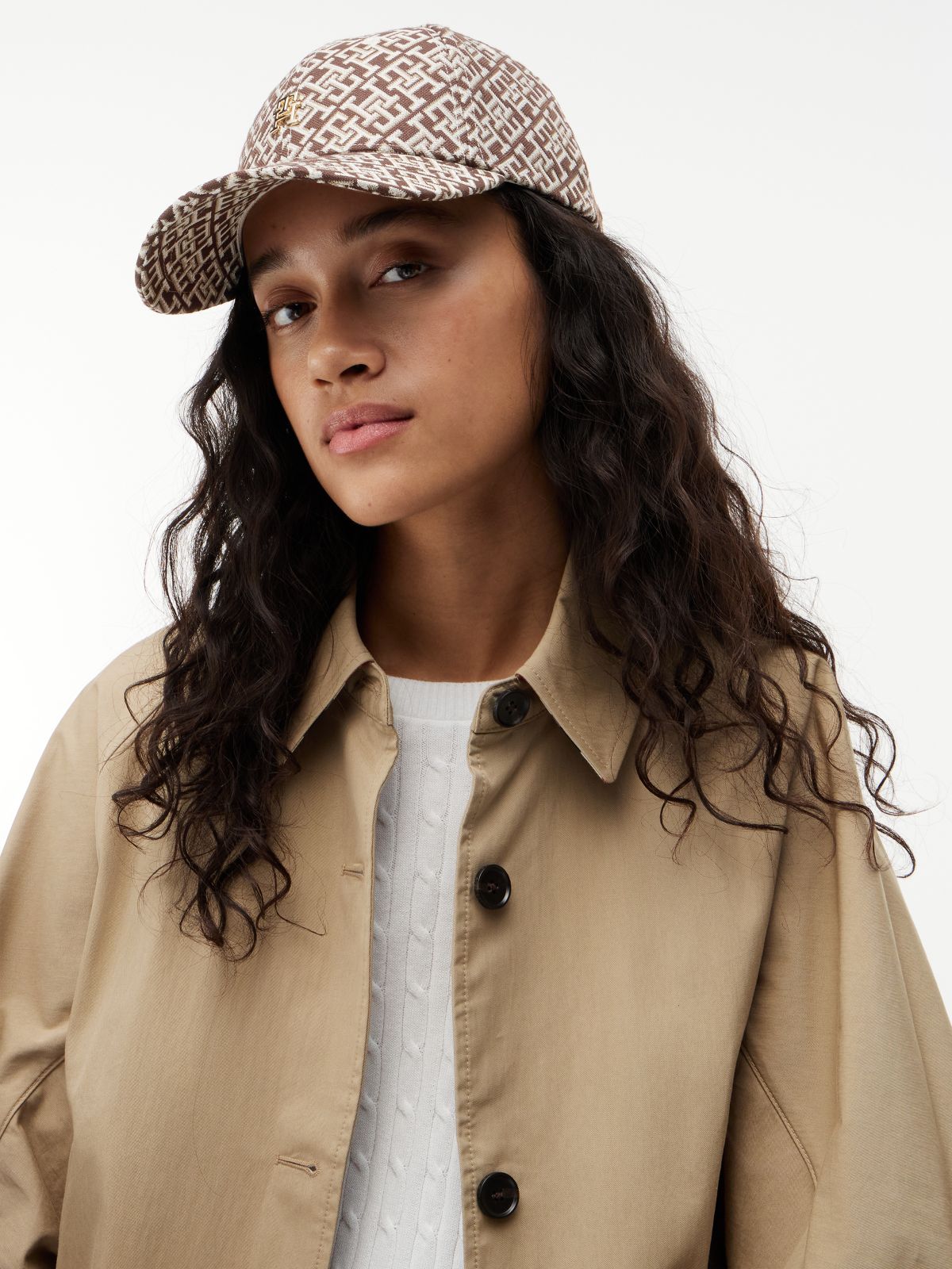 TH Monogram Jacquard Baseball Cap — Multi