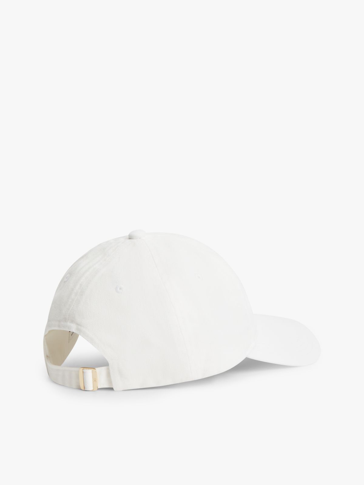 Chic TH Monogram Washed Baseball Cap — White
