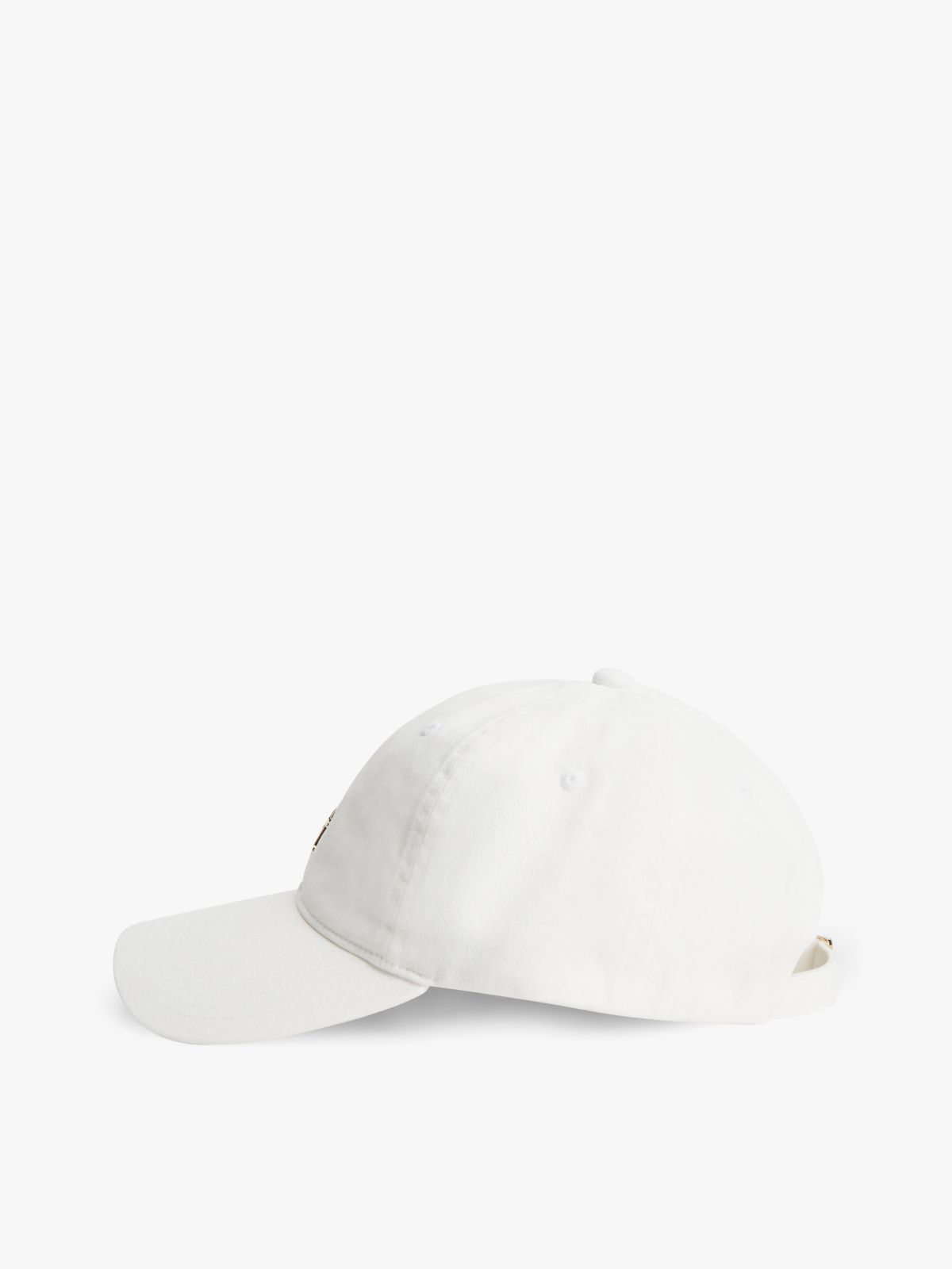 Chic TH Monogram Washed Baseball Cap — White