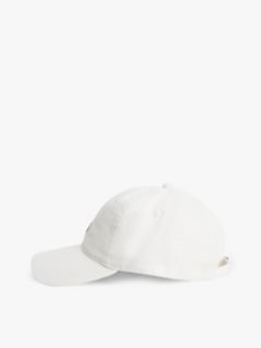 Chic TH Monogram Washed Baseball Cap — White 3