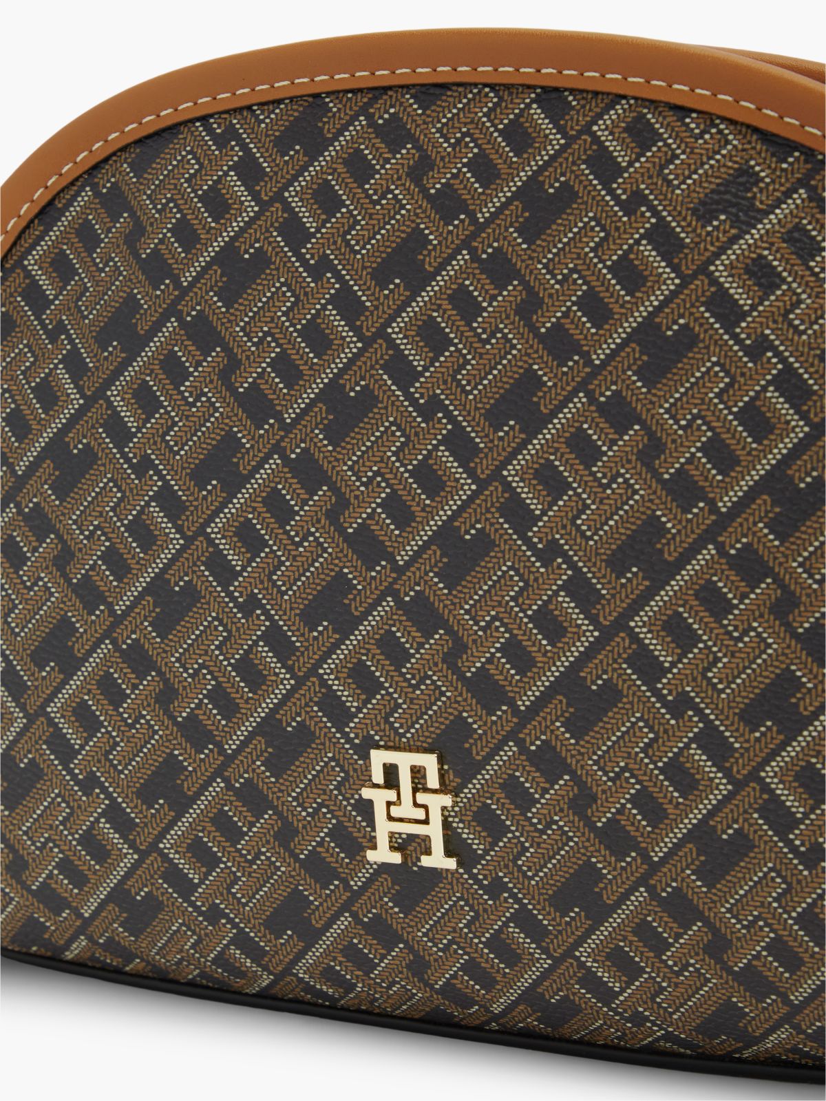 Hilfiger Icon TH Monogram Print Washbag — Black