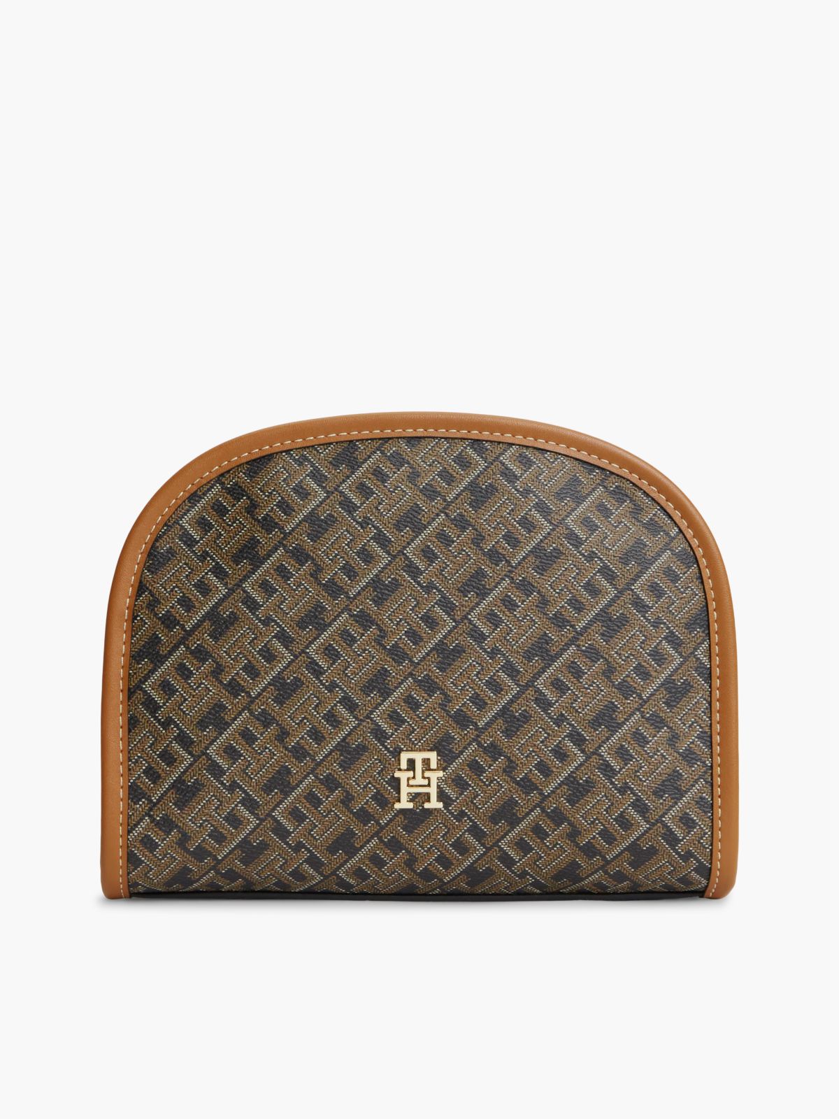 Hilfiger Icon TH Monogram Print Washbag — Black