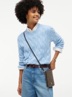 Hilfiger Icon Print Zip-Around Crossbody Pouch — Black 2
