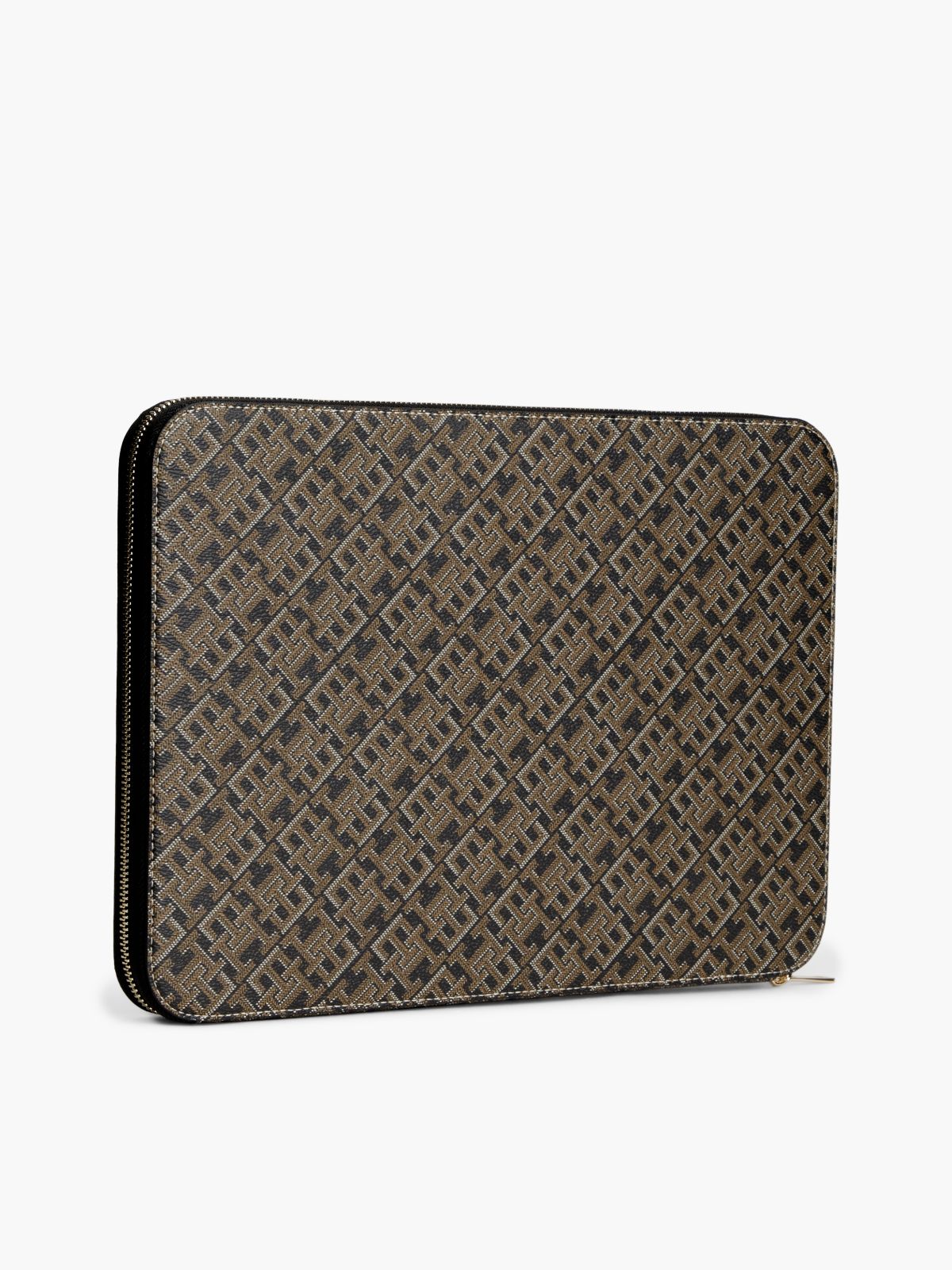 Hilfiger Icon Print Zip-Around Laptop Sleeve — Black
