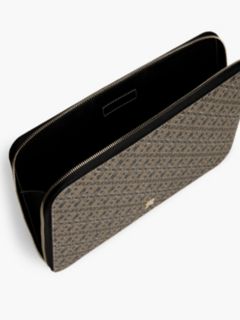 Hilfiger Icon Print Zip-Around Laptop Sleeve — Black 3