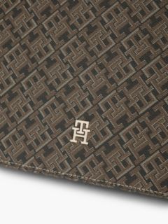 Hilfiger Icon Print Zip-Around Laptop Sleeve — Black 4