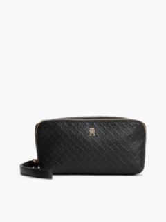 Hilfiger Icon Debossed Washbag — Black 1