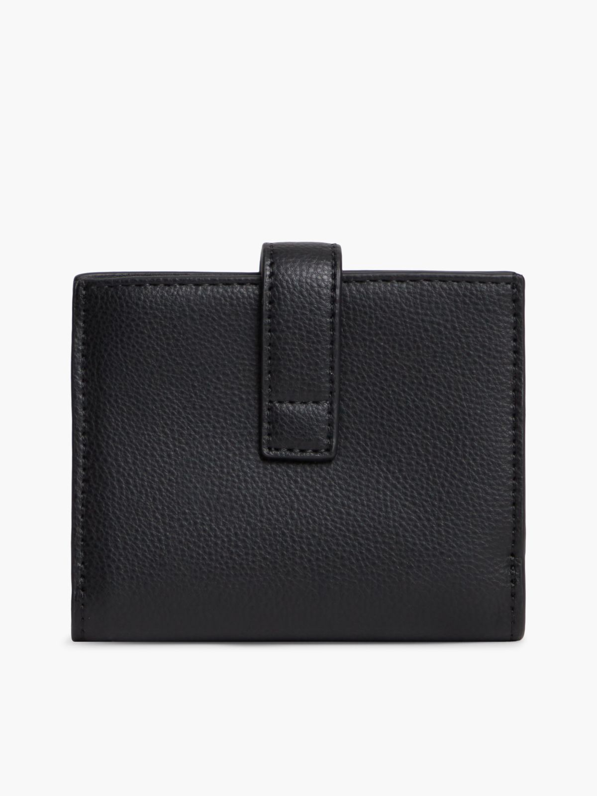TH Monogram Plaque Bifold Wallet — Black