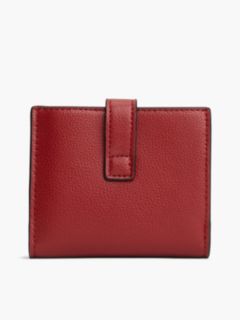 TH Monogram Plaque Bifold Wallet — Red 2