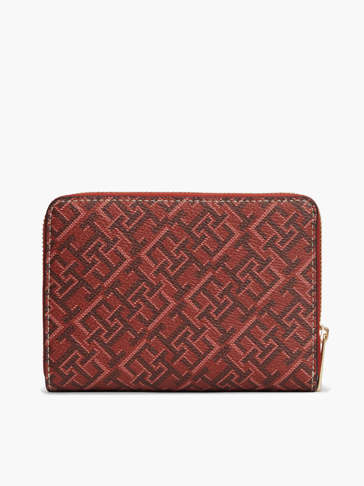 TH Monogram Zip-Around Wallet Gift Box — Red