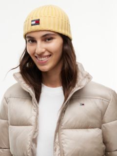 Heritage Logo Rib-Knit Beanie — Yellow 4