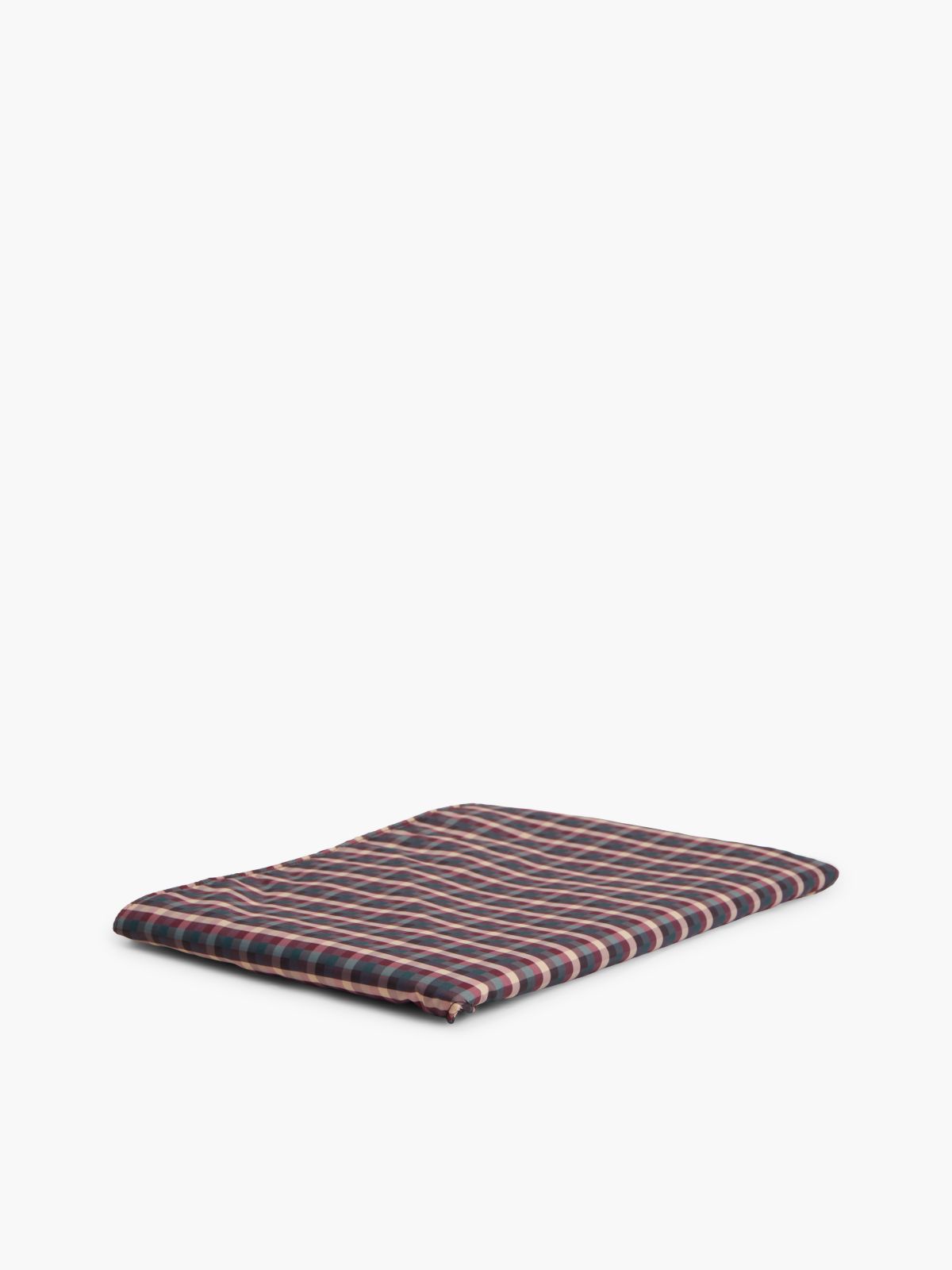 Logo Label Padded Triangle Scarf — Beige