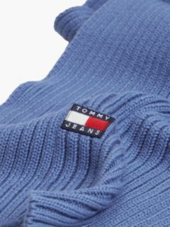 Heritage Logo Rib-Knit Scarf — Blue 2