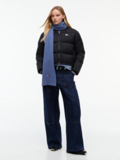 Heritage Logo Rib-Knit Scarf — Blue 4
