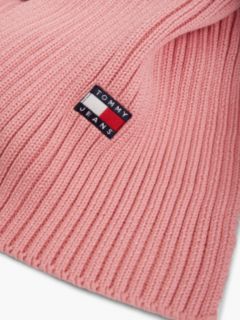 Heritage Logo Rib-Knit Scarf — Pink 2